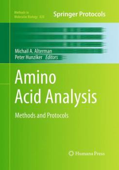 Paperback Amino Acid Analysis: Methods and Protocols Book