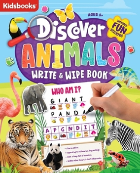 Spiral-bound Discover Animals Activity Book