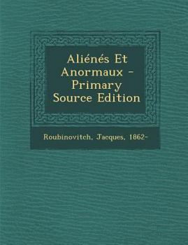 Paperback Alienes Et Anormaux [French] Book