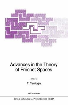 Paperback Advances in the Theory of Fréchet Spaces Book