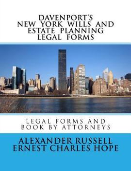 Paperback Davenport's New York Wills And Estate Planning Legal Forms Book