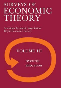 Paperback Surveys of Economic Theory: Resource Allocation Book