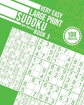 Paperback Very Easy Large Print Sudoku Book 3 Book