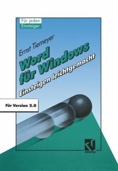 Paperback Word Für Windows 2.0: Einsteigen Leichtgemacht [German] Book