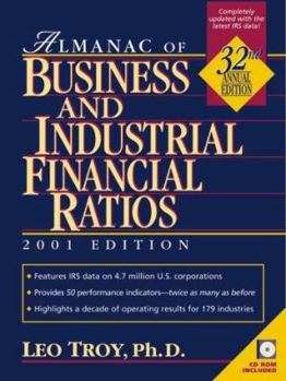 Hardcover Almanac of Business and Industrial Financial Ratios [With Book with CDROM] Book