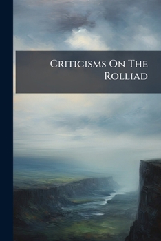 Paperback Criticisms On The Rolliad Book