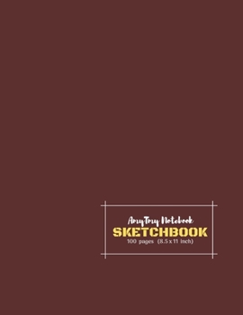 AmyTmy Notebook | Sketchbook | 100 pages | 8.5 x 11 inch | Matte Cover