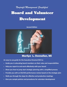 Paperback Nonprofit Management Simplified: Board and Volunteer Development Book