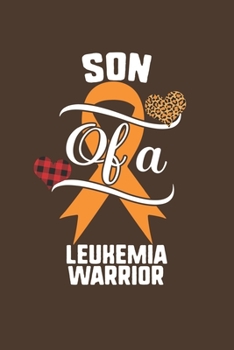 Son Of A Leukemia Warrior: Leukemia Awareness Leopard Buffalo Plaid Family Gift