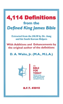 Hardcover 4,114 Definitions from the Defined King James Bible Book