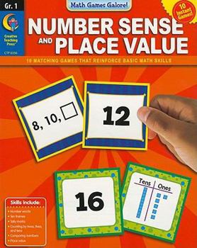 Paperback Number Sense and Place Value, Grade 1 Book