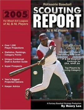 Paperback Rotisserie Baseball Scouting Report: For 4x4 Leagues of AL & NL Players Book