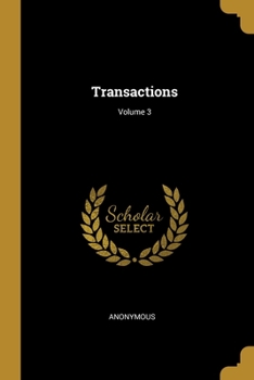 Paperback Transactions; Volume 3 Book