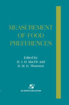 Hardcover Measurement of Food Preferences Book