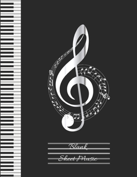 Paperback Blank Sheet Music: Composition Manuscript Staff Paper Notebook, Treble Clef Cover Book