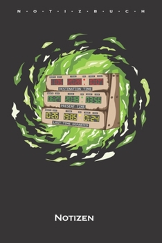 Zeitmaschine Flux Notizbuch: Punkteraster Notizbuch für Zeitreise und Science-Fiction Fans (German Edition)