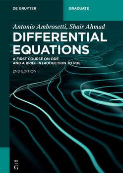 Paperback Differential Equations: A First Course on Ode and a Brief Introduction to Pde Book