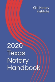 Paperback 2020 Texas Notary Handbook Book