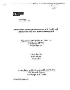 Paperback Momentum and Energy Assessments with NASA and Other Model and Data Assimilation Systems Book