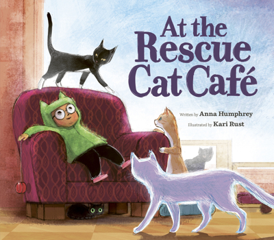 Hardcover At the Rescue Cat Café Book