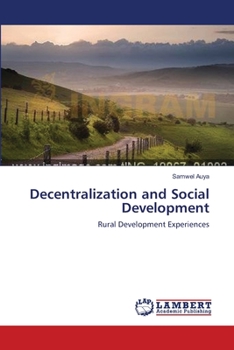 Paperback Decentralization and Social Development Book