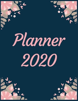 Paperback Planner 2020: Pretty Simple Planner - 2020 Planner (8.5′ x 11′ ), 128 pages Book
