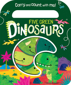 Board book Five Green Dinosaurs Book