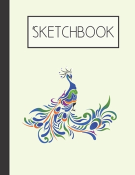 Paperback Peacock Sketchbook: 200 Page Sketchbook: Artist Edition (8.5x11) Book