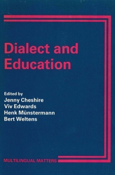 Paperback Dialect and Education: Some European Perspectives (Multilingual Matters, 53) Book