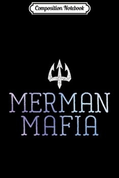 Paperback Composition Notebook: Merman Mafia Party Groomsman Wedding Journal/Notebook Blank Lined Ruled 6x9 100 Pages Book
