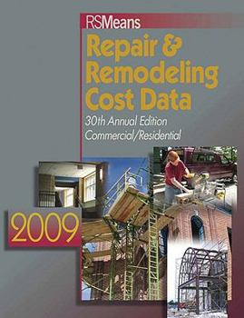 Paperback Repair & Remodeling Cost Data 2009 Book