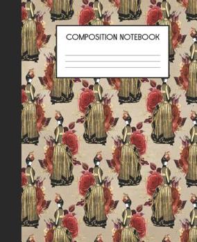 Paperback Composition Notebook: Steampunk College Ruled Notebook Lined Journal 100 Pages 7.5 x 9.25 School Subject Book Notes Pretty Victorian Science Book