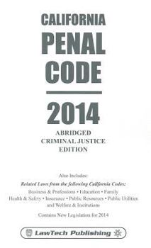 Paperback 2014 Penal Code: California Abridged Book