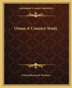 Paperback Oman A Country Study Book