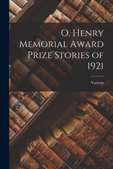 Paperback O. Henry Memorial Award Prize Stories of 1921 Book