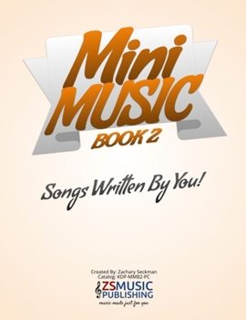 Paperback Mini Music Book 2: An Easy-Peasy book for Easy-Peasy Composing Book