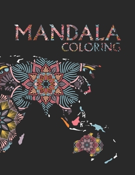 Paperback Mandala Coloring: Large 100 Inspirational Designs to Coloring for Adult with Pencils Featuring Beautiful Mandalas Book