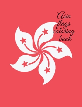 Paperback Asia flags coloring book