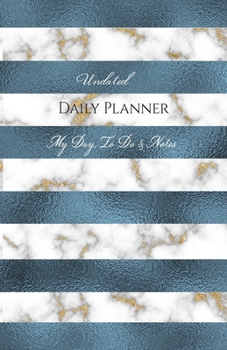 Paperback Undated Daily Planner - My Day, To Do & Notes Book