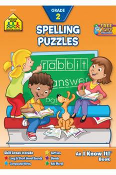 Paperback Spelling Puzzles Grade 2-Workbook Book