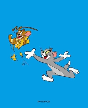 Paperback Notebook: Tom and Jerry Cartoon Soft Glossy Cover College Ruled Lined Pages Book 7.5 x 9.25 Inches 110 Pages Book