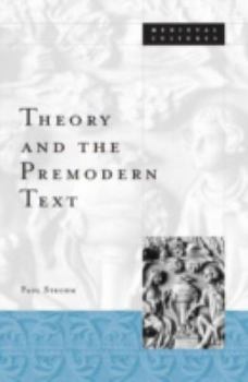 Paperback Theory and the Premodern Text: Volume 26 Book