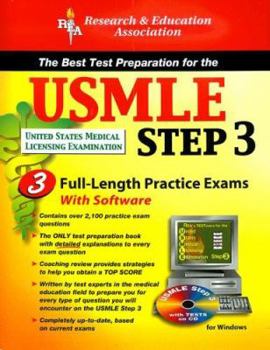 Paperback USMLE Step 3: The Best Test Preparation for the United States Medical Licensing Examination [With CDROM] Book