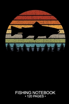 Paperback Fishing Notebook 120 Pages: 6"x 9'' Graph Paper 4x4 Squares per Inch Paperback Brook Trout Fish-ing Freshwater Game Fly Journal Notes Day Planner Book