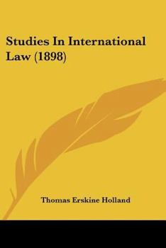 Paperback Studies In International Law (1898) Book