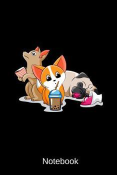 Paperback Notebook: Cute Dog Puppies Book