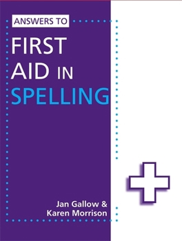 Paperback Answers to First Aid in Spelling Book