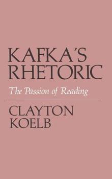 Hardcover Kafka's Rhetoric Book