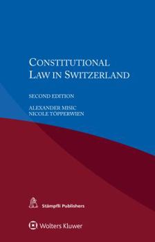 Paperback Constitutional Law in Switzerland Book