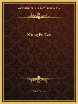 Paperback K'ung Fu Tze Book